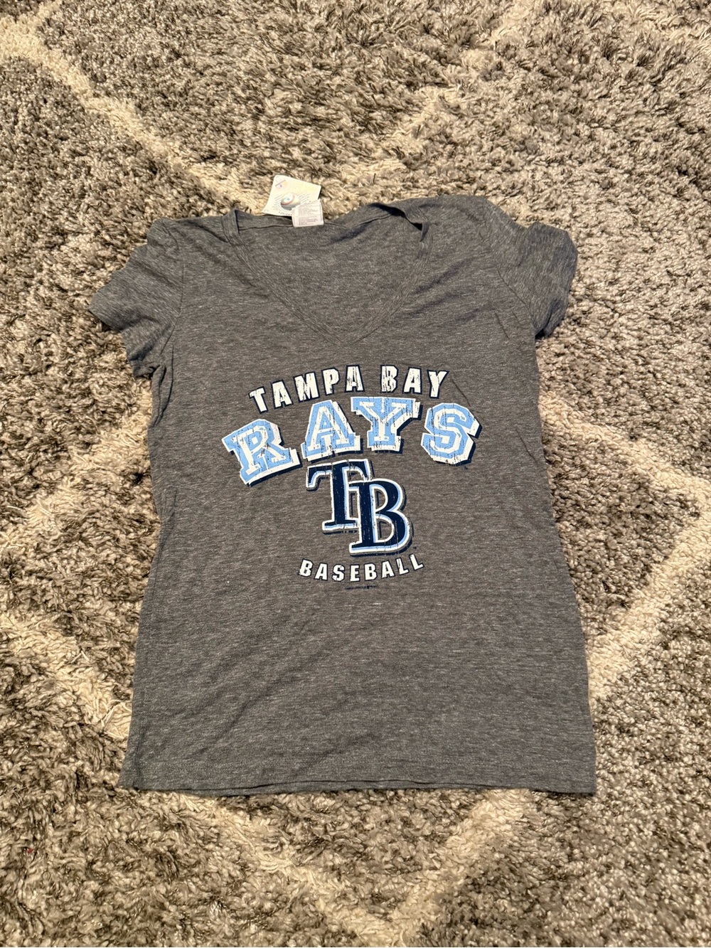 Tampa Bay Rays Women’s size large Baseball T-Shirt brand new with tags.